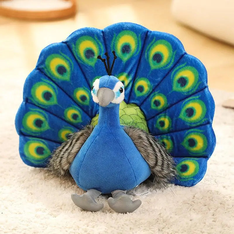 Green and Blue Peacock Plush
