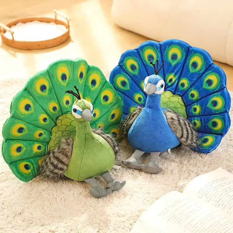 Green and Blue Peacock Plush