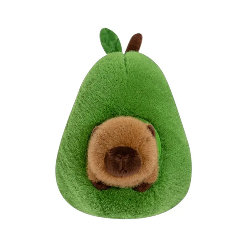 Avocado Capybara Plush Toy