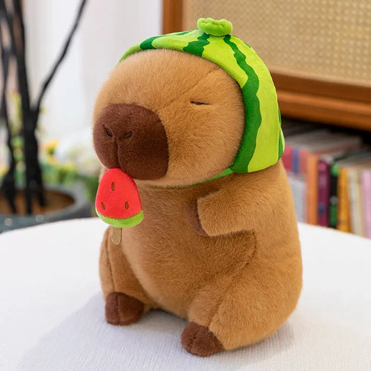 Watermelon Capybara Plush Toy
