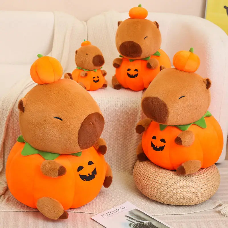 Pumpkin Capybara Plush Toy 25-60cm
