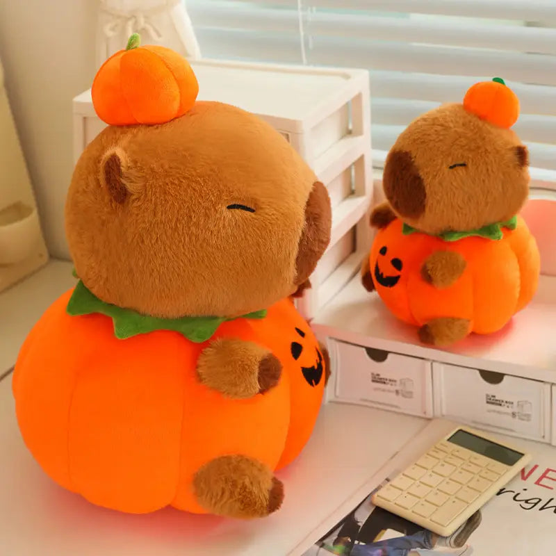Pumpkin Capybara Plush Toy 25-60cm