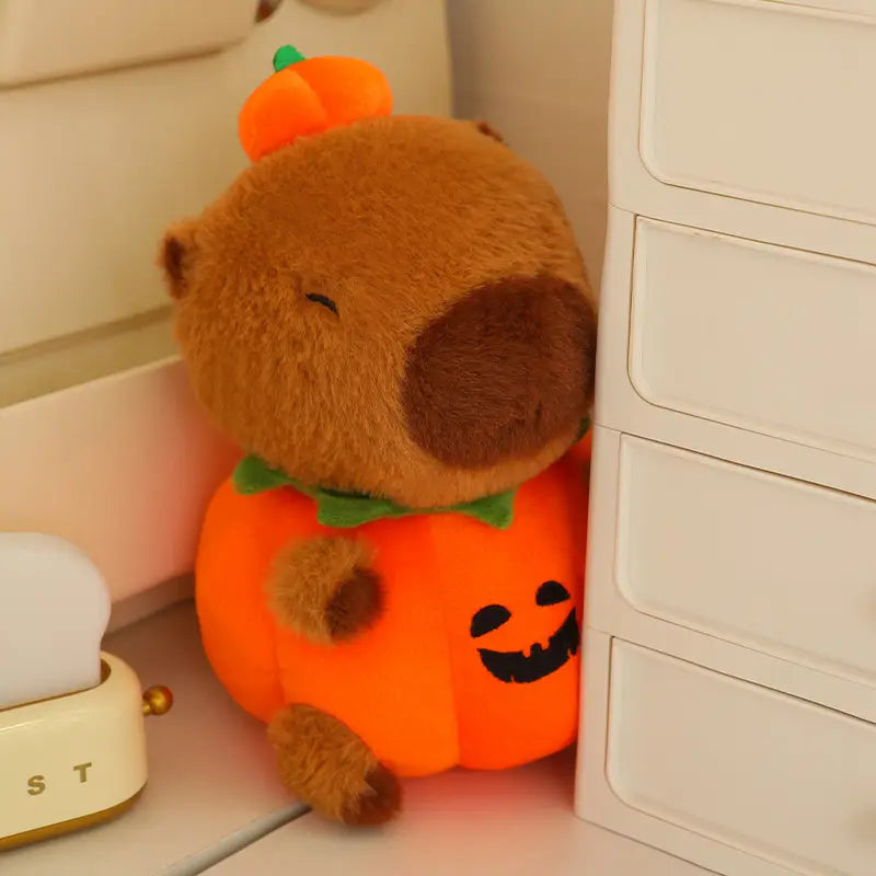 Pumpkin Capybara Plush Toy 25-60cm