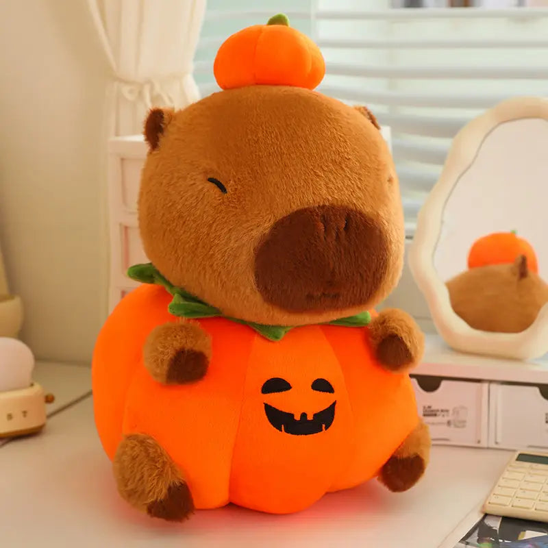 Pumpkin Capybara Plush Toy 25-60cm