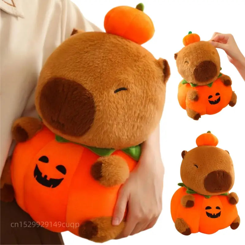 Pumpkin Capybara Plush Toy 25-60cm