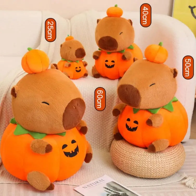 Pumpkin Capybara Plush Toy 25-60cm