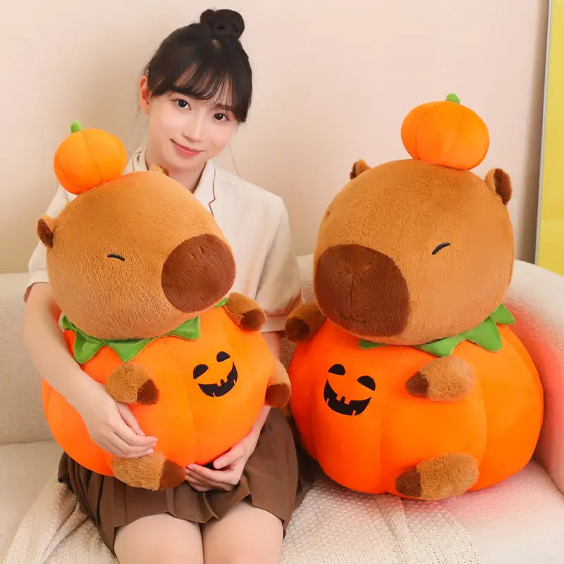 Pumpkin Capybara Plush Toy 25-60cm