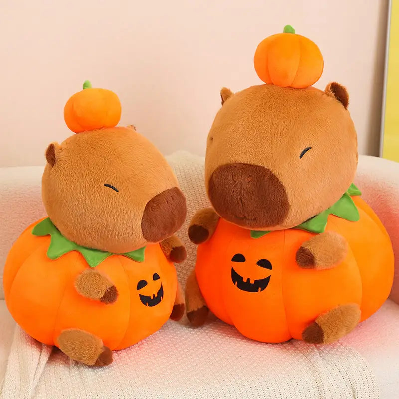 Pumpkin Capybara Plush Toy 25-60cm