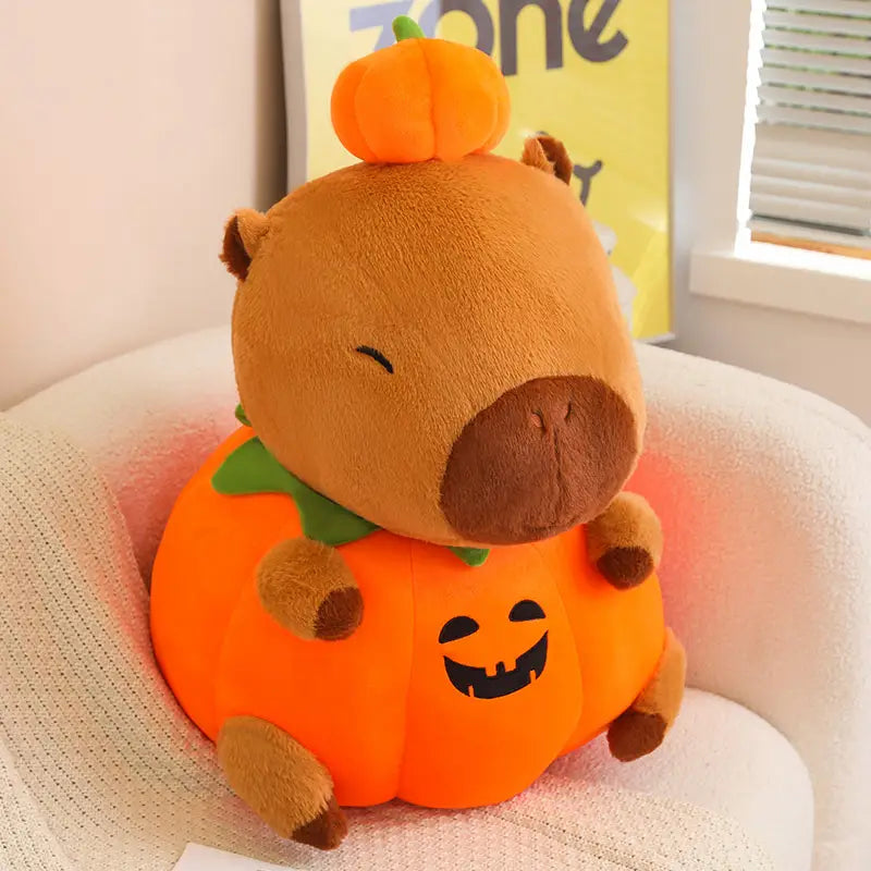 Pumpkin Capybara Plush Toy 25-60cm