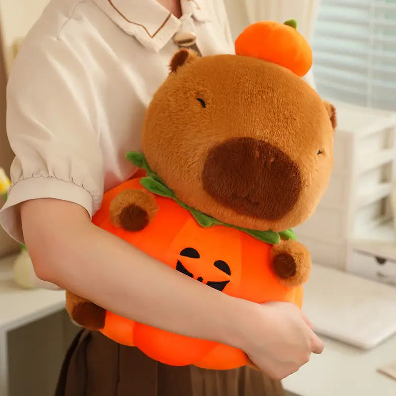 Pumpkin Capybara Plush Toy 25-60cm