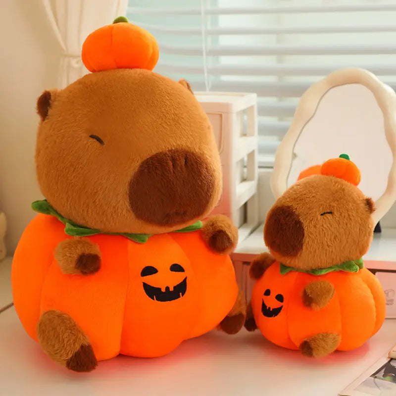 Pumpkin Capybara Plush Toy 25-60cm
