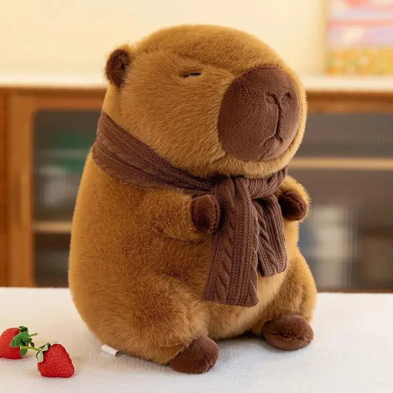 Peluche Carpincho con Bufanda 35cm