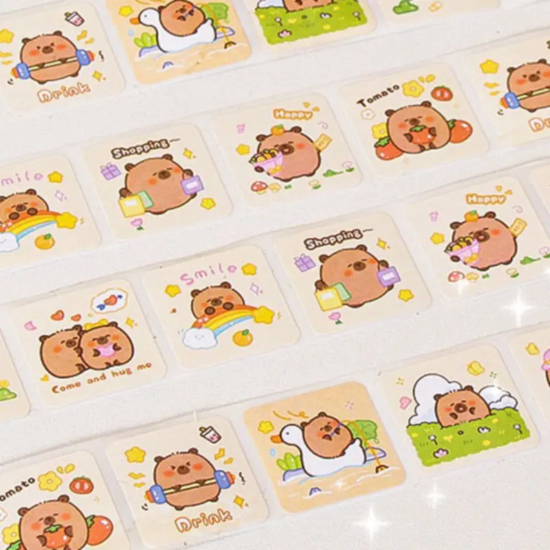 Capybara Sticker Roll (300 Pieces)