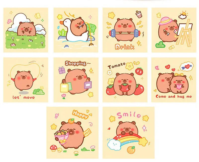 Capybara Sticker Roll (300 Pieces)