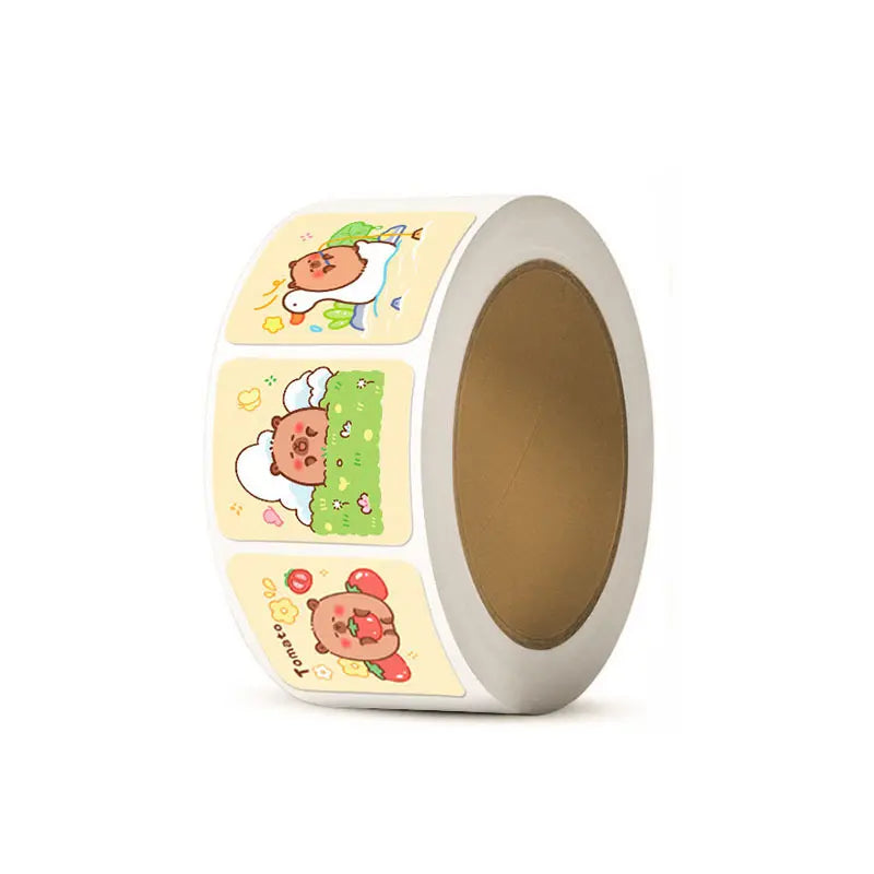 Capybara Sticker Roll (300 Pieces)