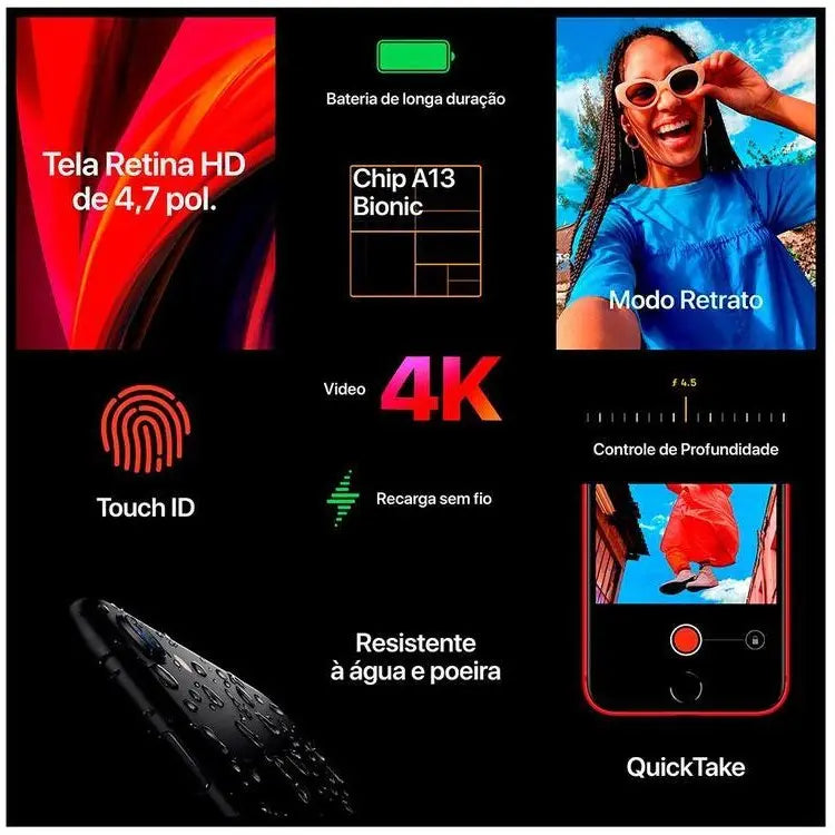 Teléfono inteligente iPhone SE (ROM de 64-256 GB)