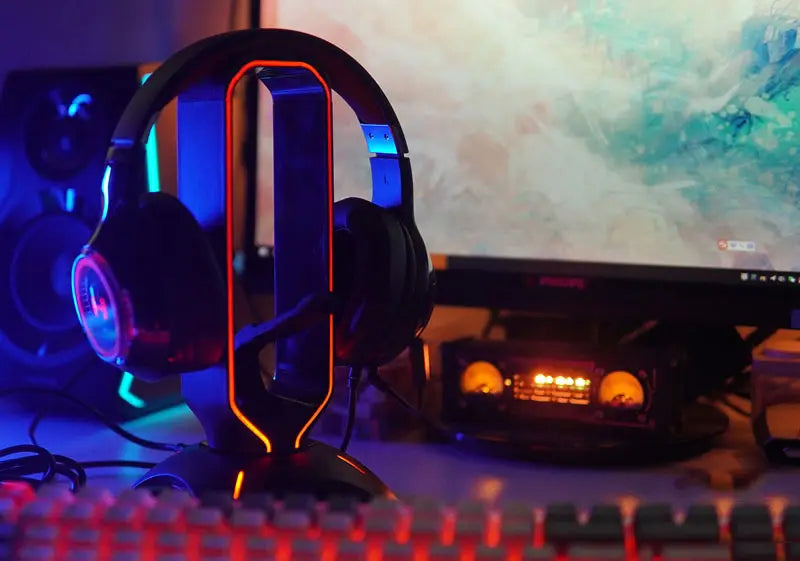 Suporte de Headset JS-3651 RGB