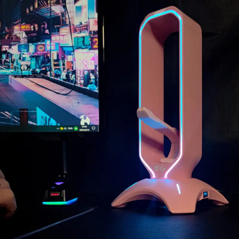 Suporte de Headset JS-3651 RGB