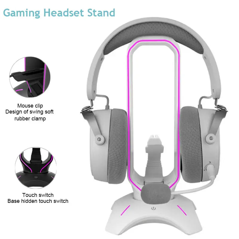 Suporte de Headset JS-3651 RGB