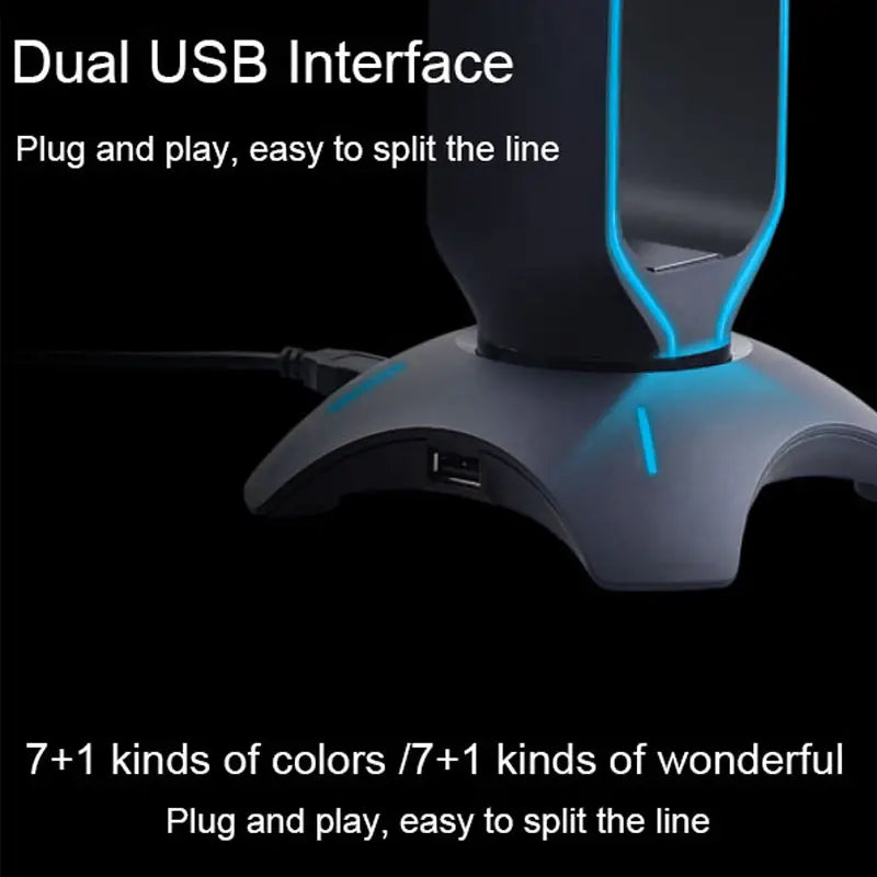 Suporte de Headset JS-3651 RGB