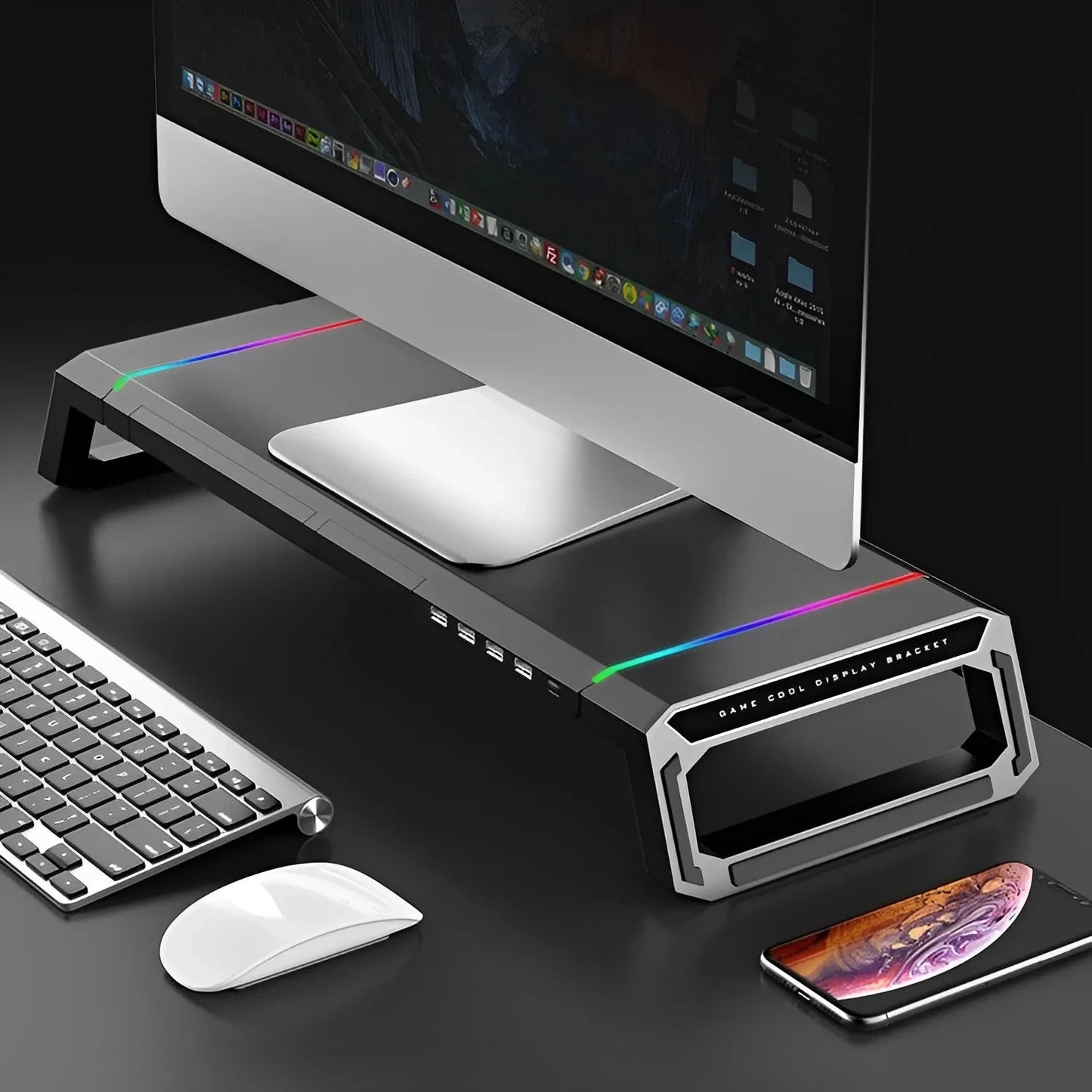 Soporte de monitor multifuncional RGB
