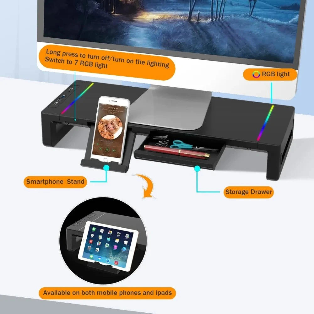 RGB Riser Monitor Stand
