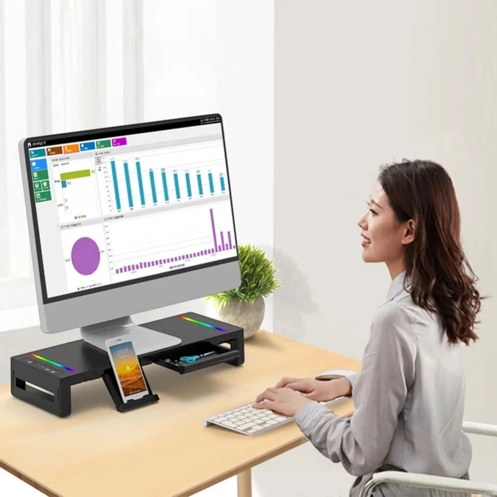 RGB Riser Monitor Stand