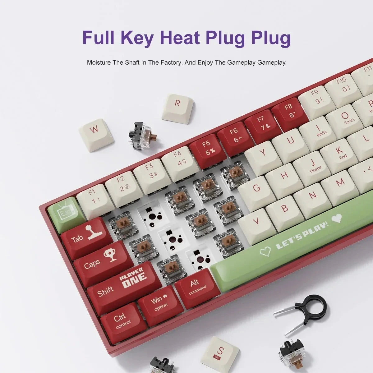 Teclado Mecânico AK680 (Sem Fio 2.4Ghz)