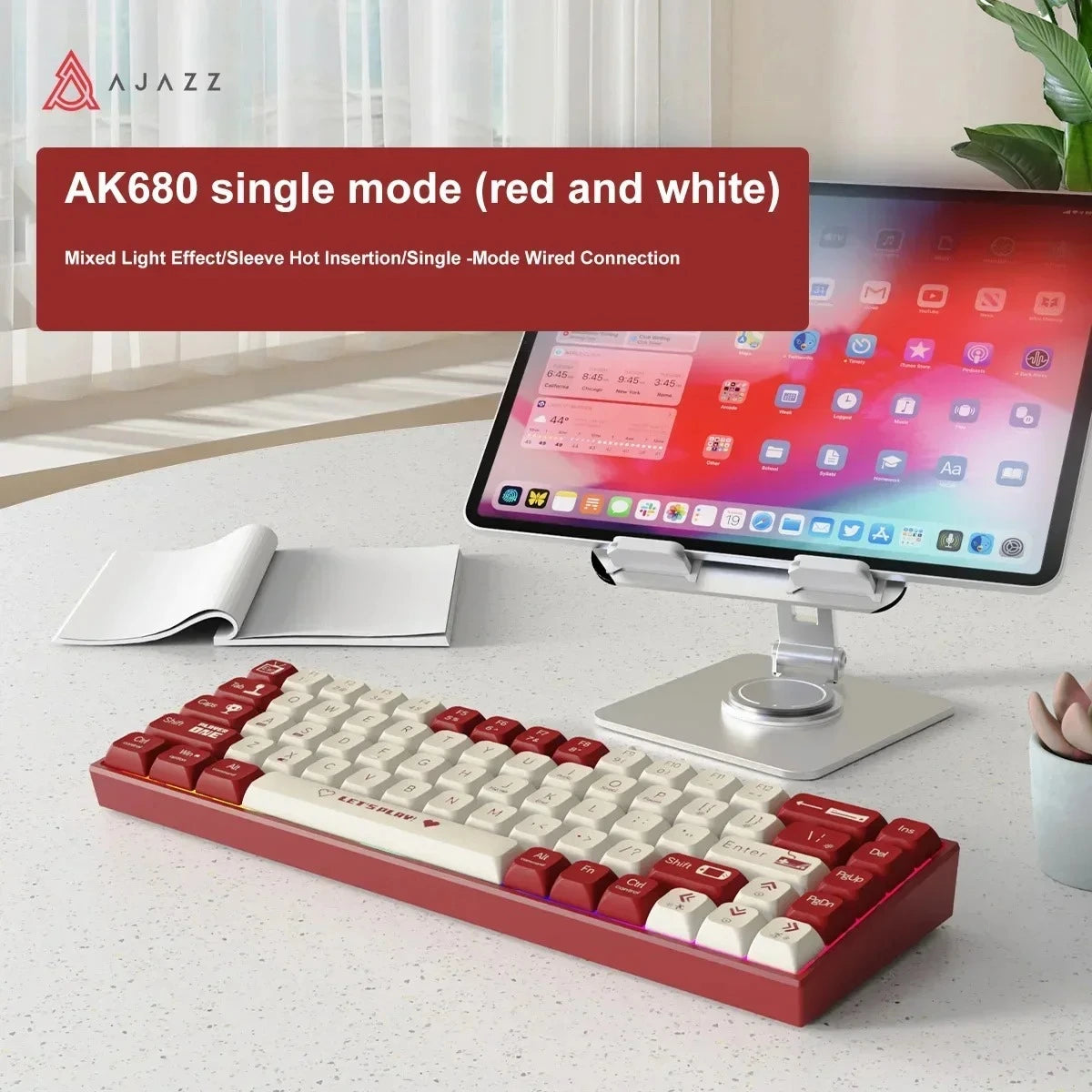 Teclado Mecânico AK680 (Sem Fio 2.4Ghz)