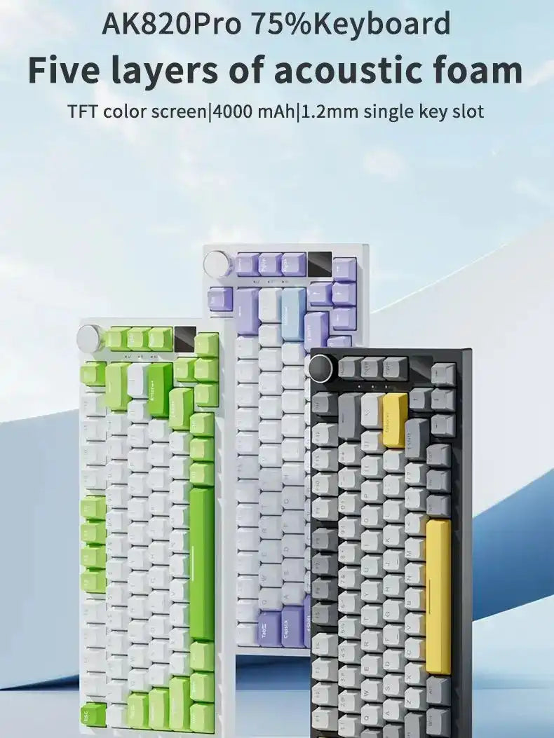 Teclado mecánico AK820 Pro (inalámbrico de 2,4 Ghz)