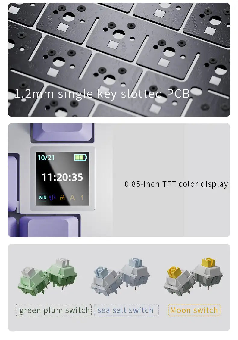 Teclado mecánico AK820 Pro (inalámbrico de 2,4 Ghz)