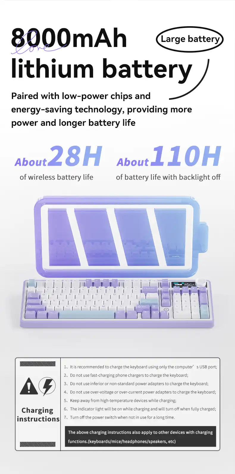 Teclado mecánico AK980 Pro (inalámbrico de 2,4 Ghz)