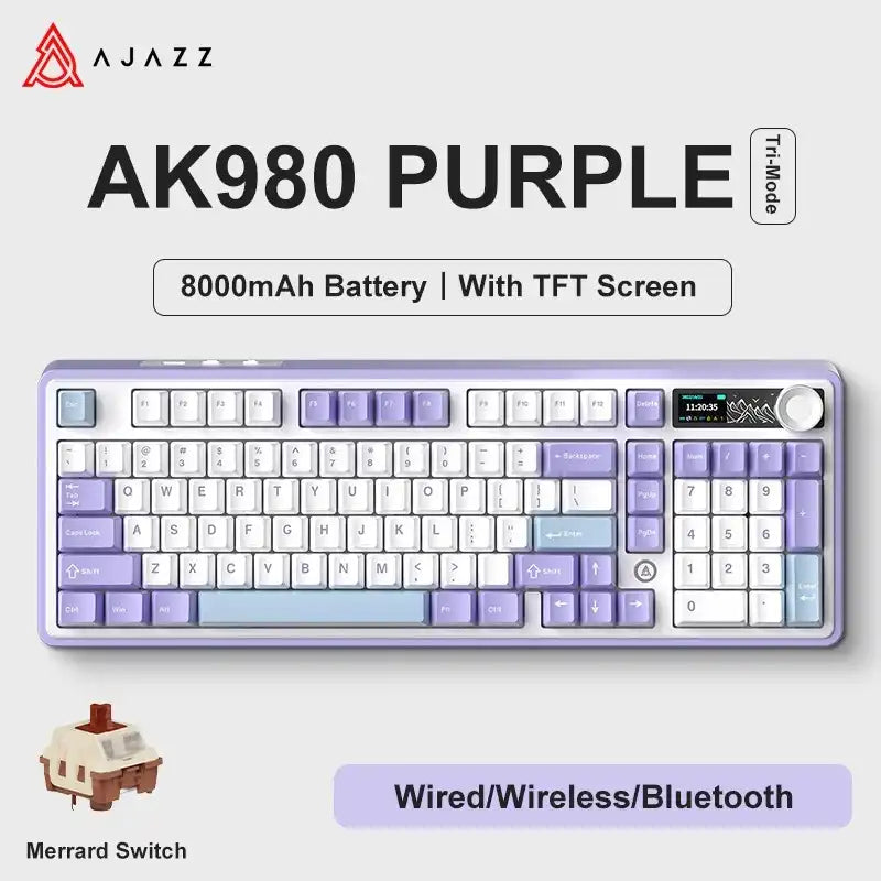 Teclado mecánico AK980 Pro (inalámbrico de 2,4 Ghz)