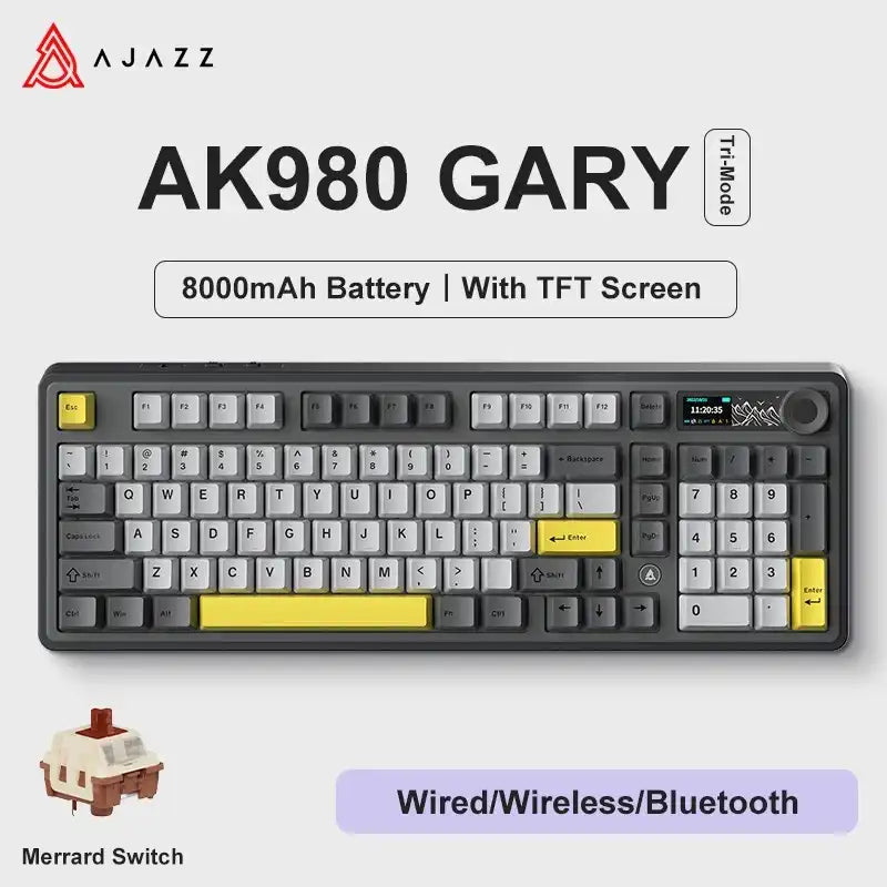 Teclado mecánico AK980 Pro (inalámbrico de 2,4 Ghz)
