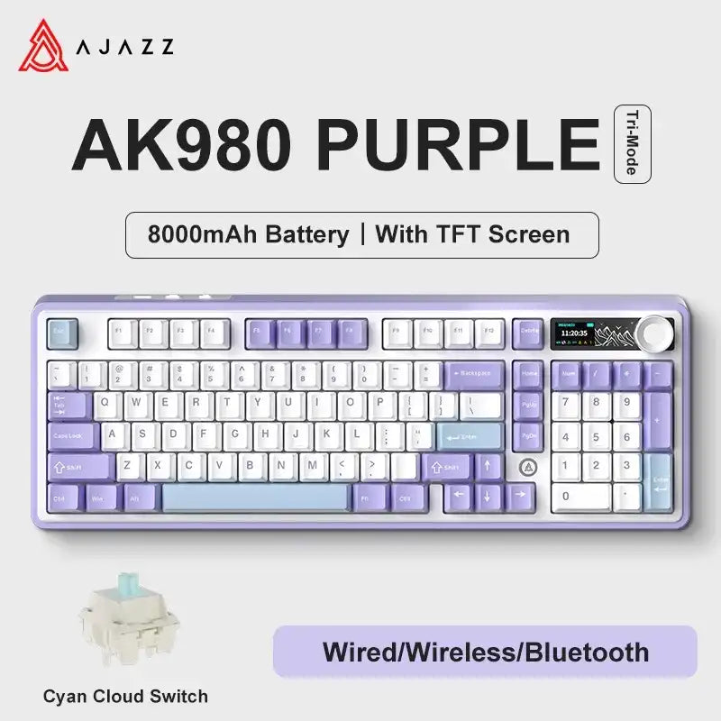 Teclado mecánico AK980 Pro (inalámbrico de 2,4 Ghz)