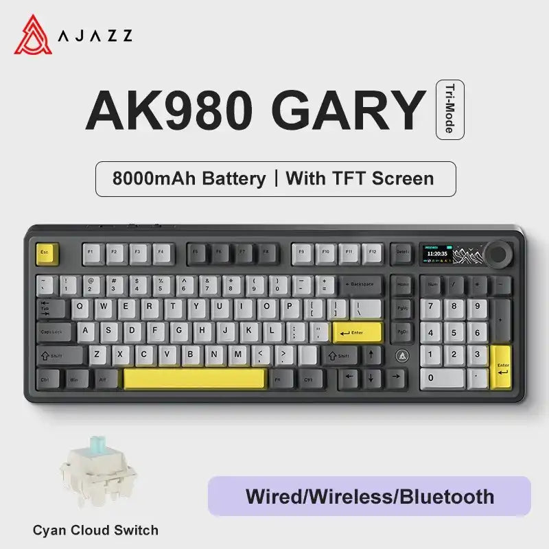Teclado mecánico AK980 Pro (inalámbrico de 2,4 Ghz)