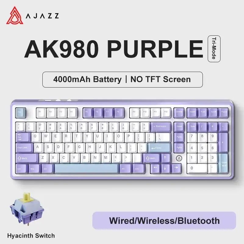 Teclado mecánico AK980 Pro (inalámbrico de 2,4 Ghz)
