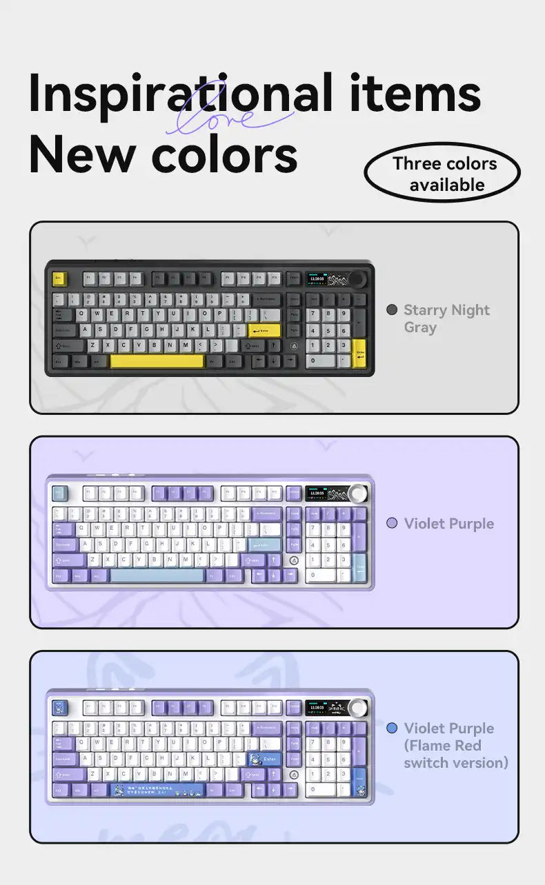Teclado mecánico AK980 Pro (inalámbrico de 2,4 Ghz)
