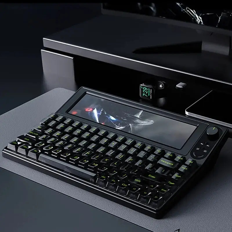 AKP848 Mechanical Keyboard (10.1-Inch Display)