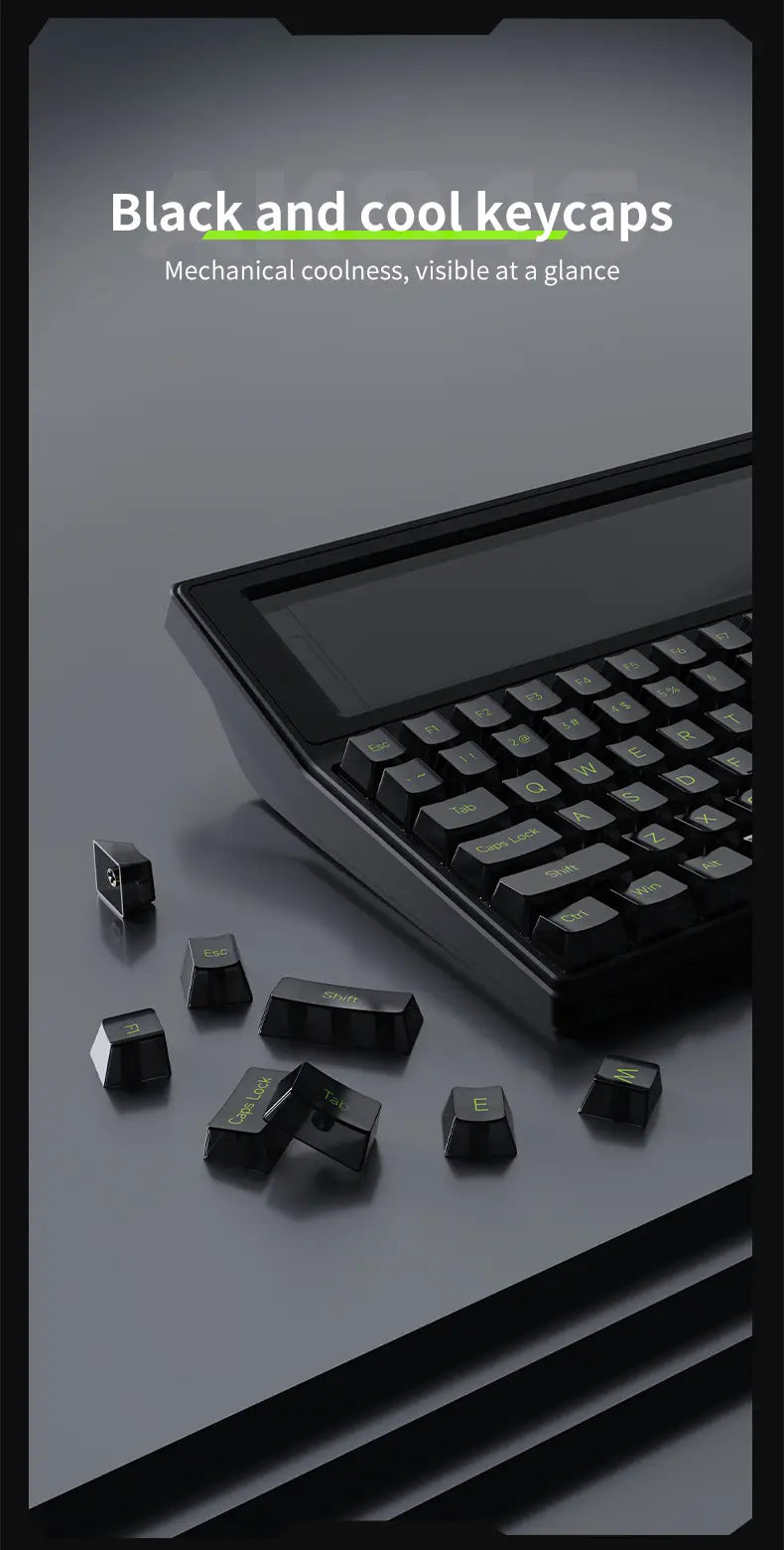 AKP848 Mechanical Keyboard (10.1-Inch Display)