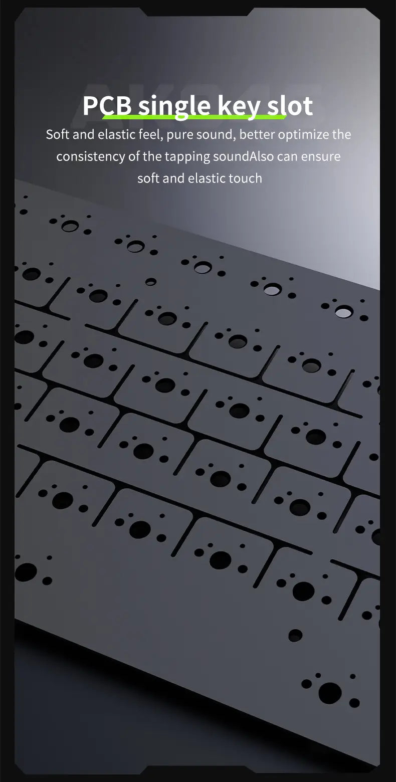 AKP848 Mechanical Keyboard (10.1-Inch Display)