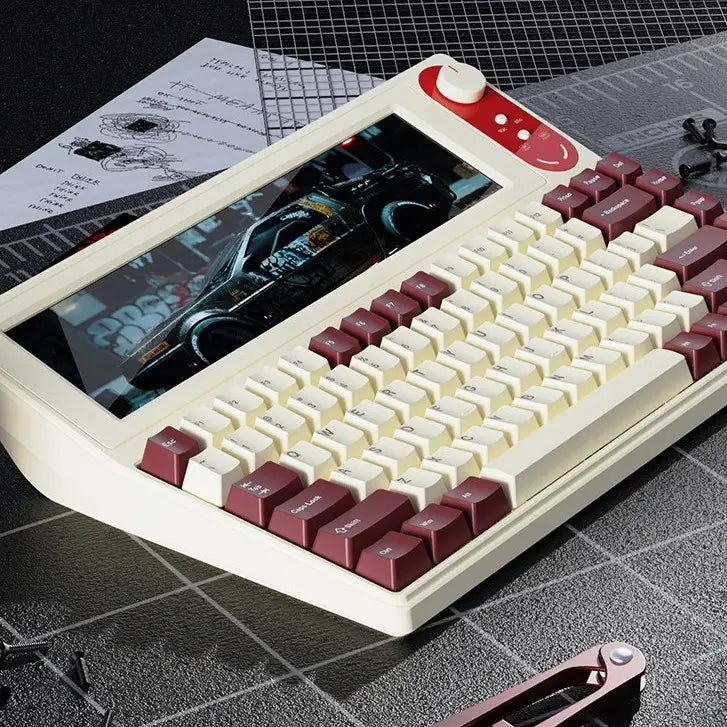 AKP848 Mechanical Keyboard (10.1-Inch Display)