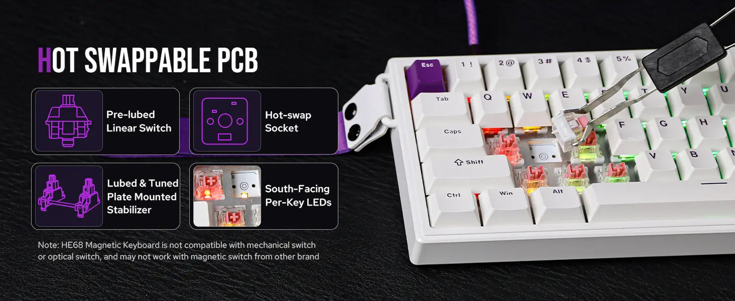 Teclado Mecânico HE68