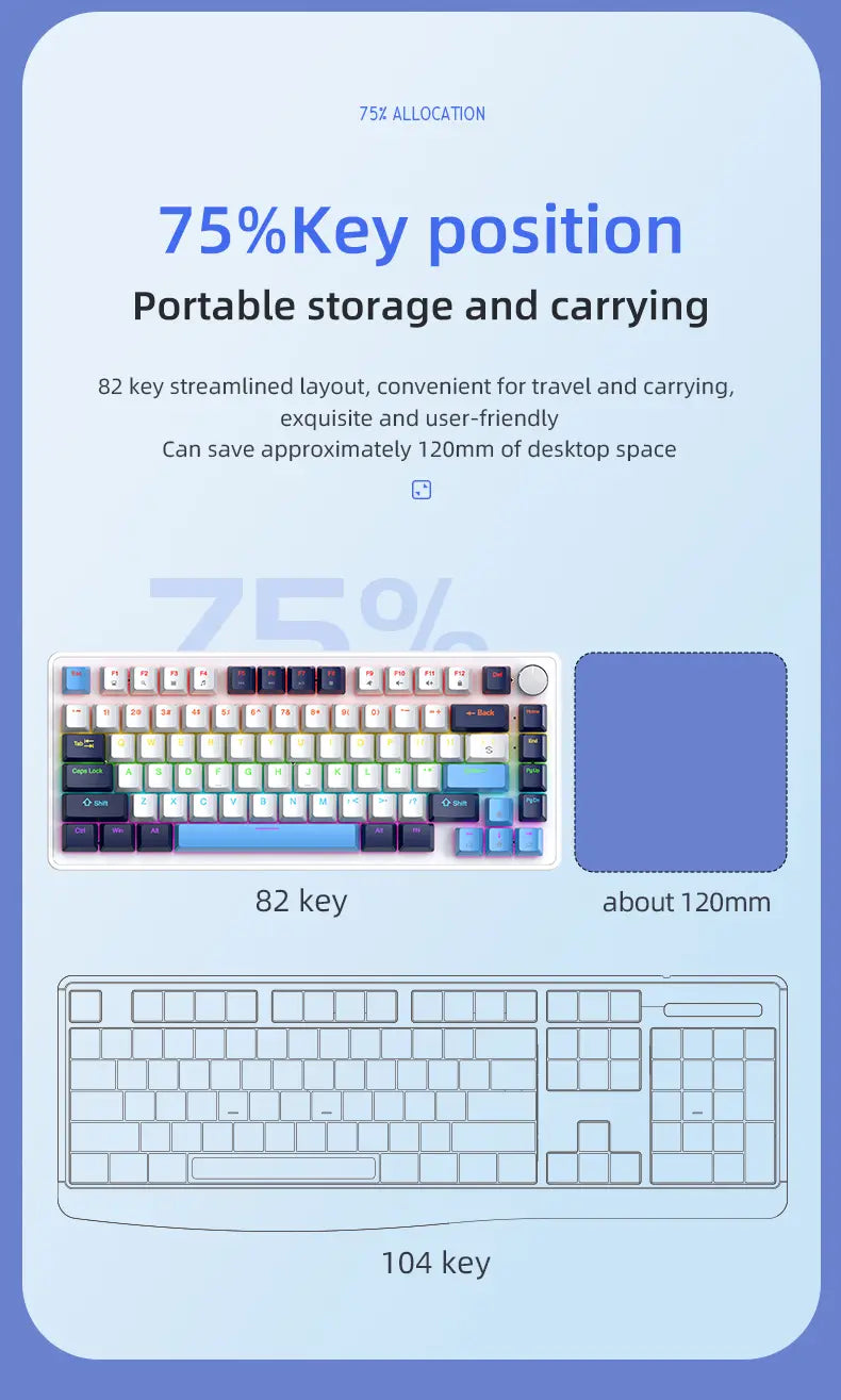 K82 Mechanical Keyboard (2.4Ghz Wireless)