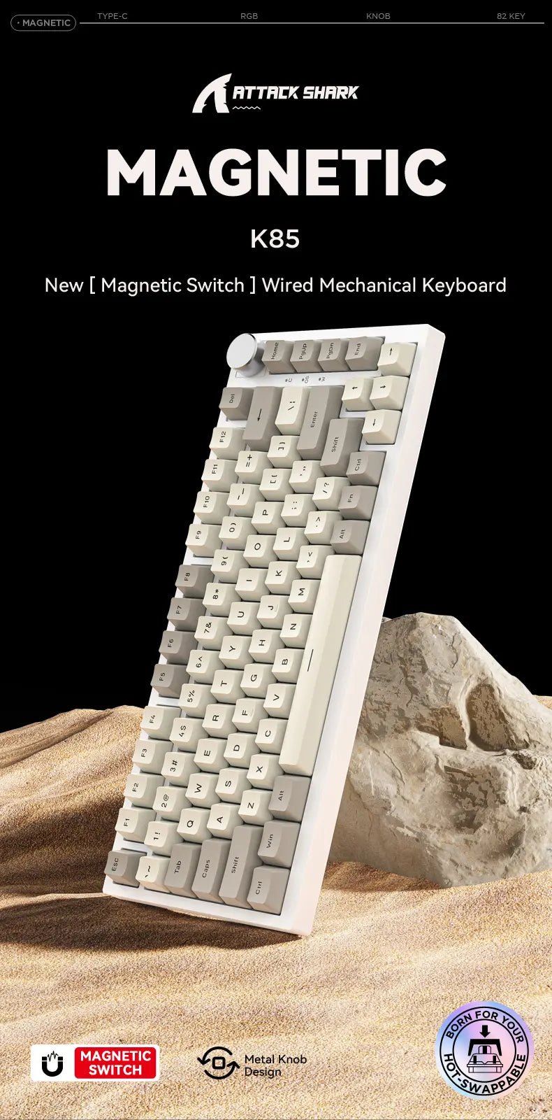 K85 Mechanical Keyboard (2.4Ghz Wireless)