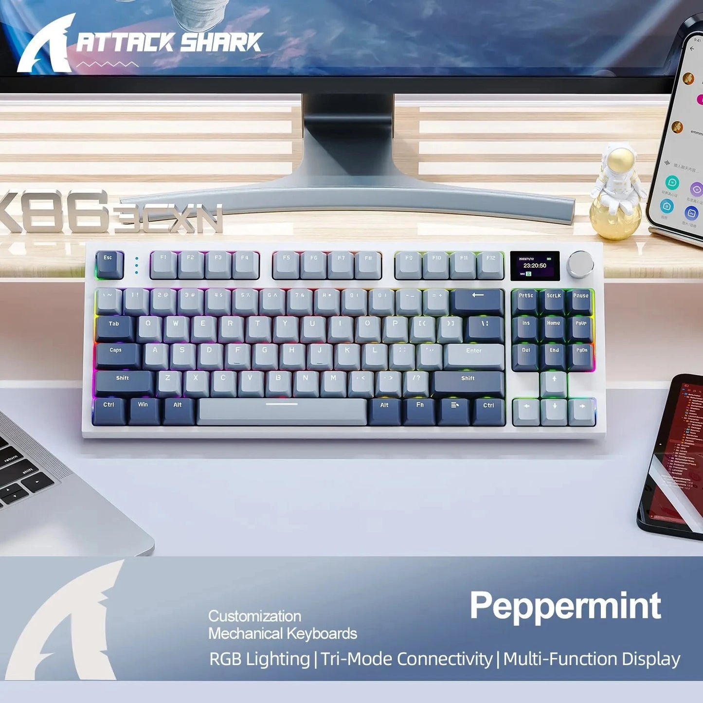 Teclado mecánico K86 - Inalámbrico (Bluetooth/2.4G)