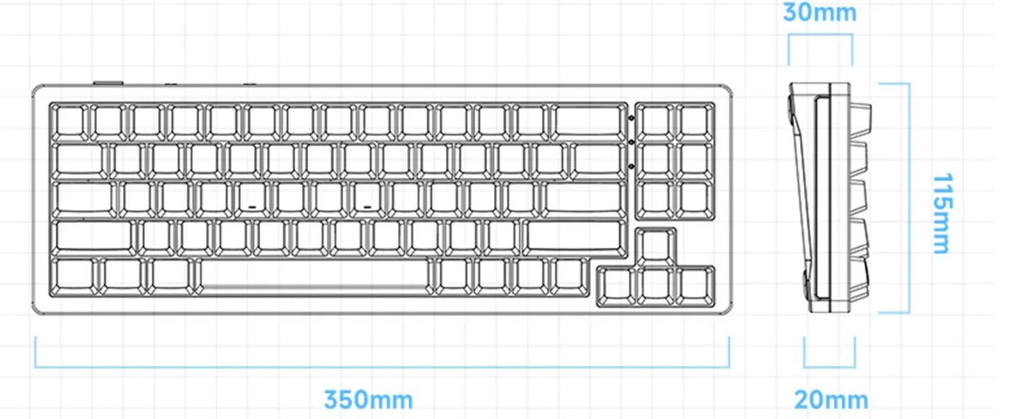 M71 Mechanical Keyboard (2.4Ghz Wireless)
