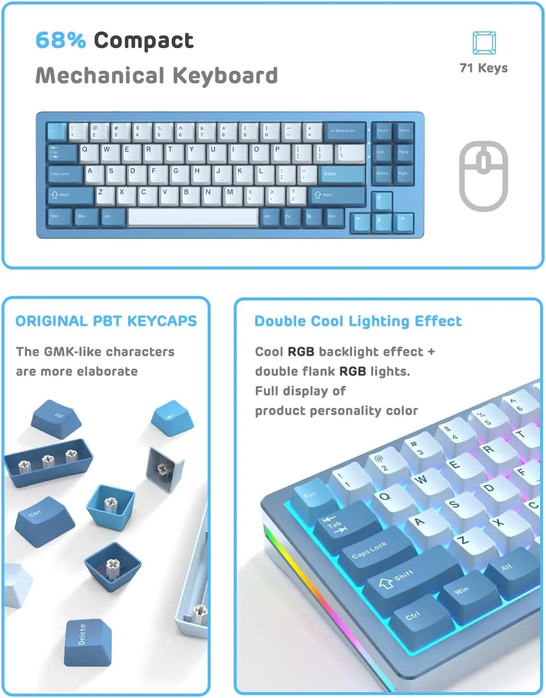M71 Mechanical Keyboard (2.4Ghz Wireless)