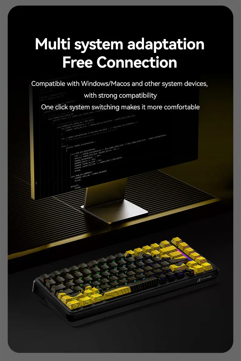 Teclado Mecânico M86 (Sem fio 2.4Ghz)