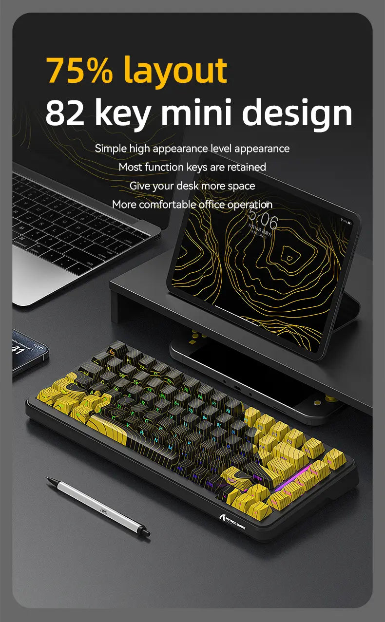 Teclado Mecânico M86 (Sem fio 2.4Ghz)